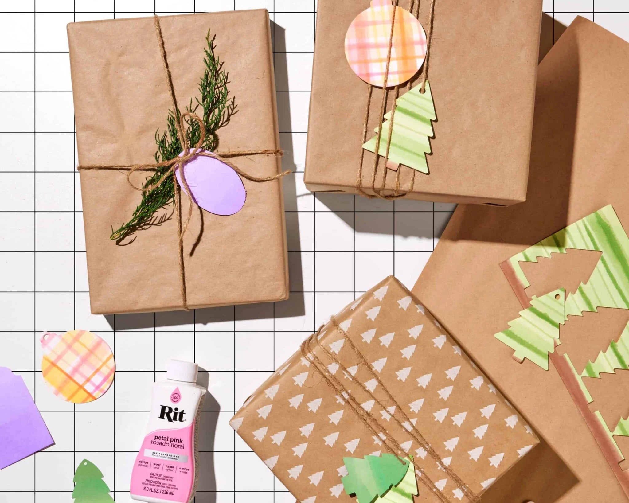 Dyed Paper Gift Tags