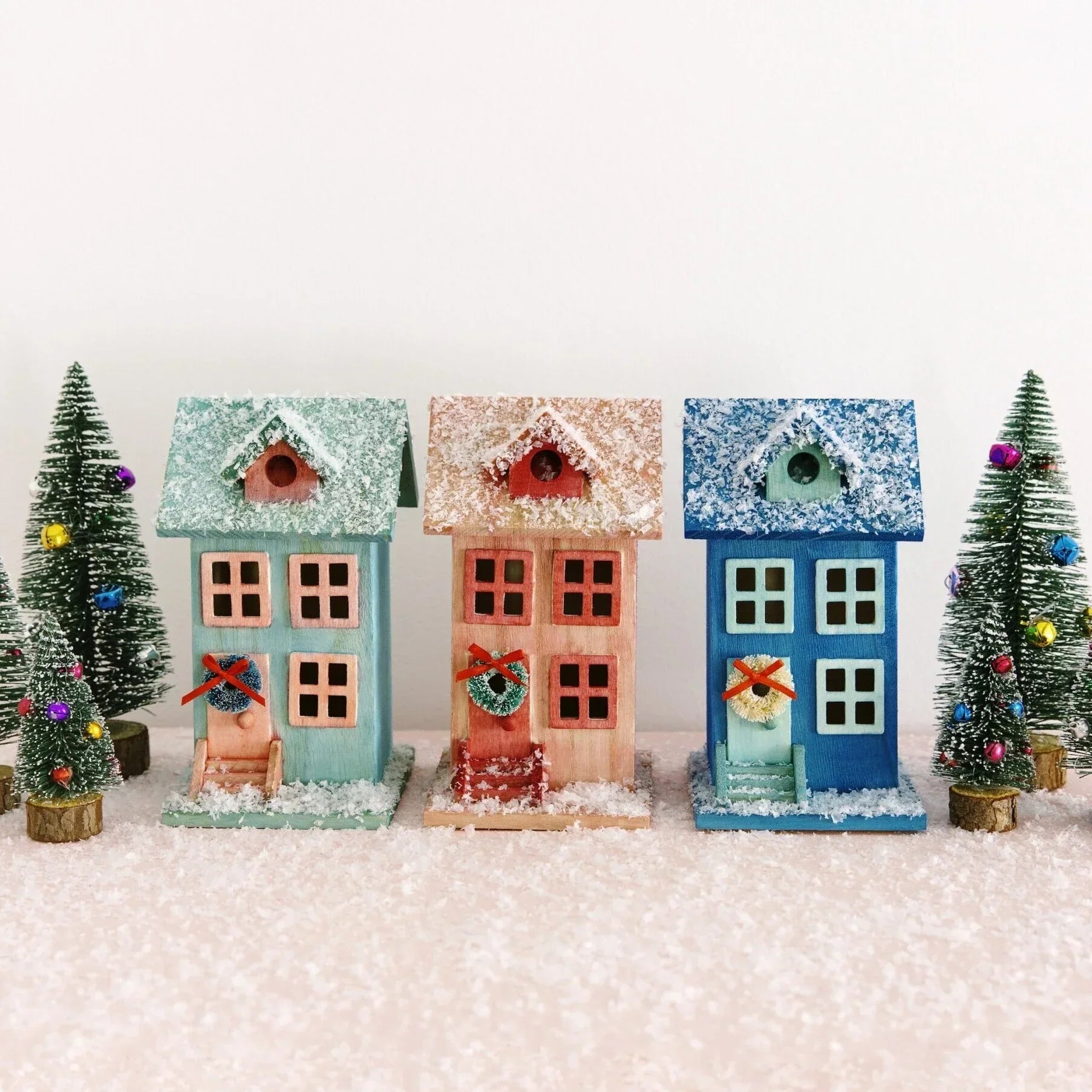 Dyed Christmas Village