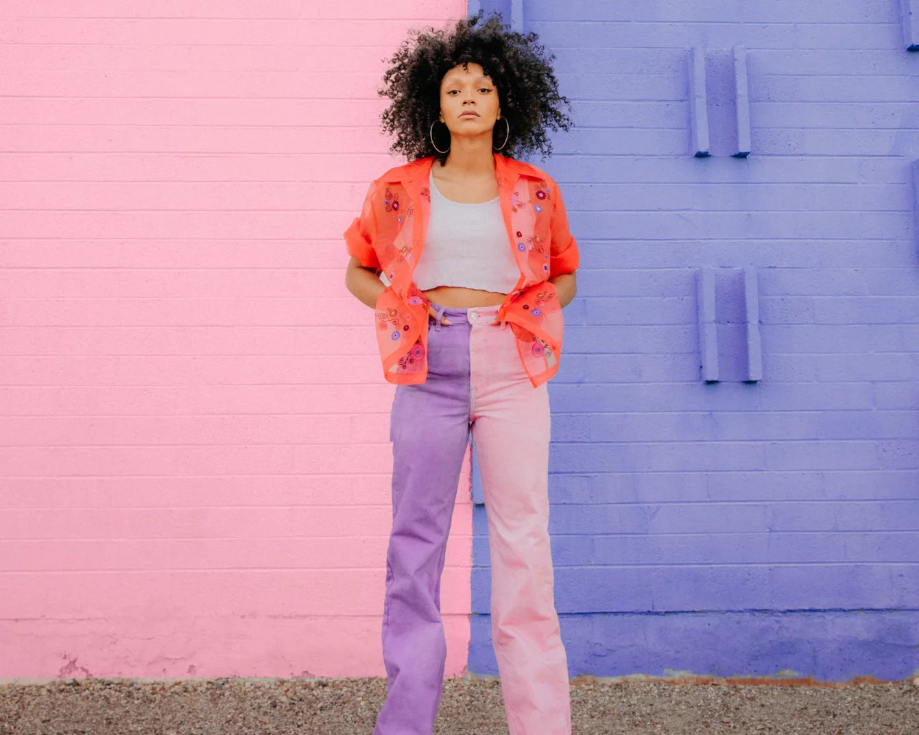 Colorblock Jeans
