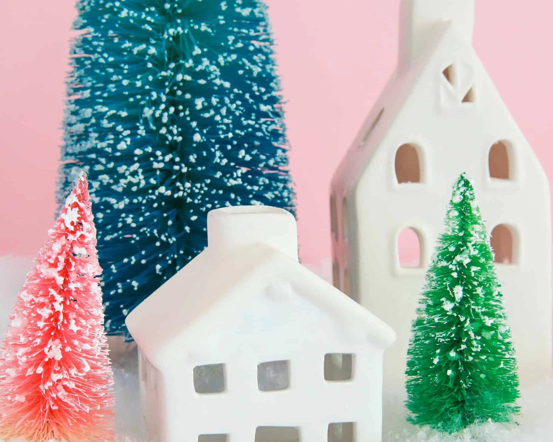 Dyed Bottle Brush Trees