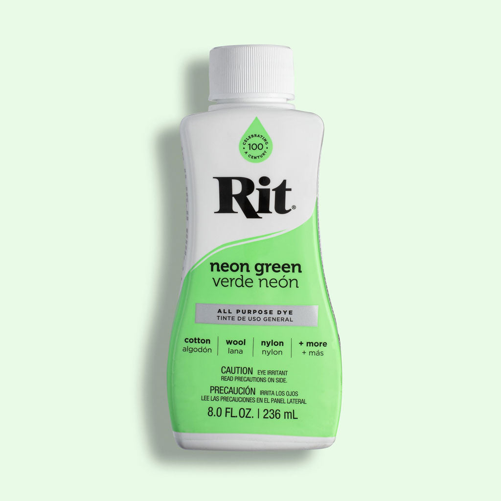 neon green fabric dye